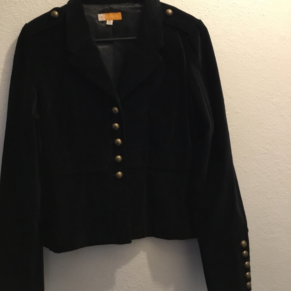 Tulle black velvet jacket size XL